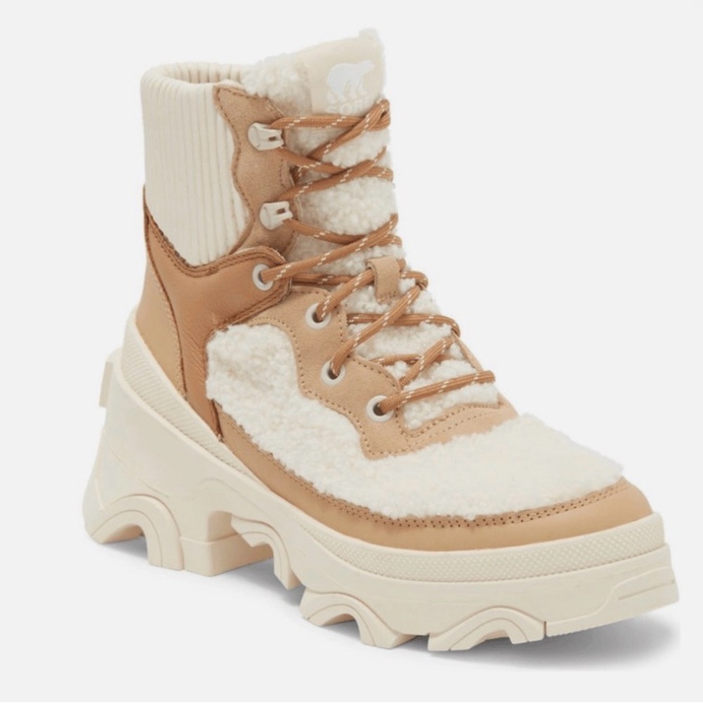 Sorel Brex Shearling Cozy Lace Up Boots